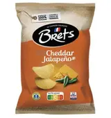 Chips saveur cheddar et Jalapeño, Brets (125 g)