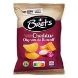 Chips saveur cheddar oignons, Brets   (125 g)