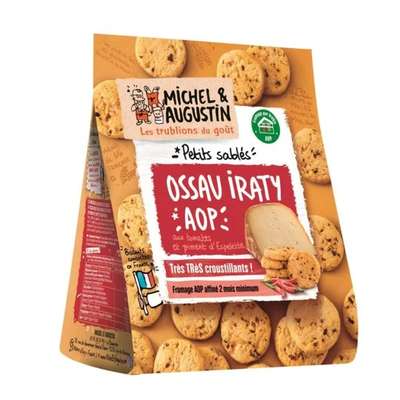 Sablés Ossau Iraty AOP tomate et piment d'Espelette, Michel et Augustin (100 g)