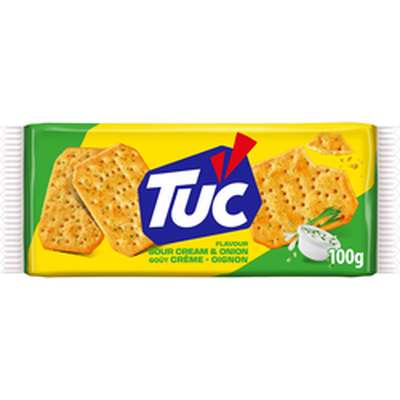 Crackers Tuc crème et oignons, Lu (100 g)