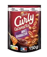 Cacahuètes Curly goût miel barbecue, Vico (150 g)