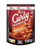 Cacahuètes Curly goût paprika, Vico   (150 g)