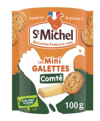 Mini Galette comté AOP, St Michel  (100 g)