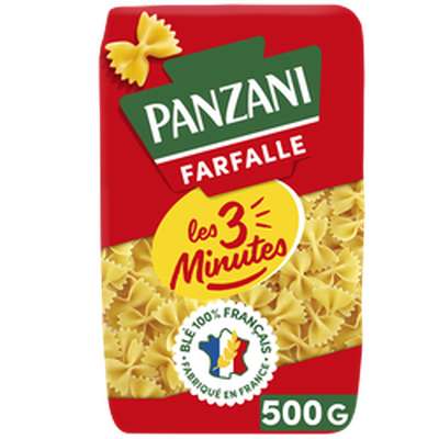 Farfalle cuisson rapide, Panzani (500 g)