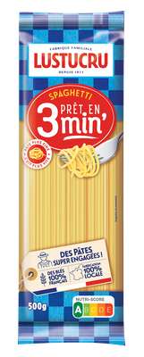 Spaghetti cuisson rapide, Lustucru (500 g)