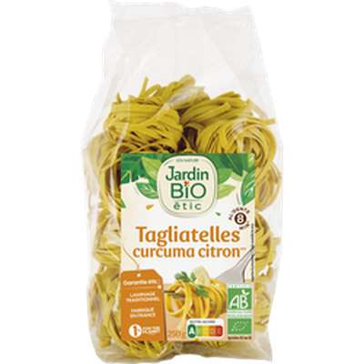 Tagliatelles curcuma et citron Bio, Jardin Bio (250 g)