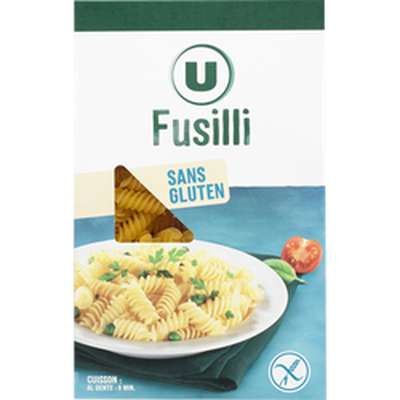 Fusilli sans gluten, U (400 g)