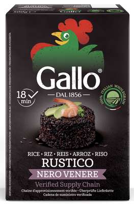 Riz noir Vénéré, Riso Gallo (500 g)