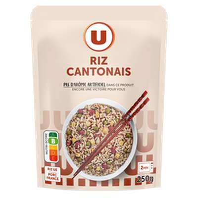 Riz cantonais micro-ondable 2min, U (250 g)