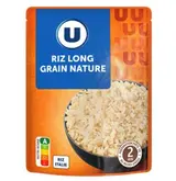 Riz long grain nature micro ondable, U (250 g)