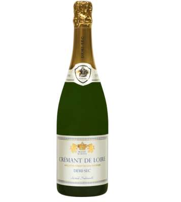 Crémant blanc de Loire AOP demi-sec "Princes de Loire" 12°, U (75 cl)