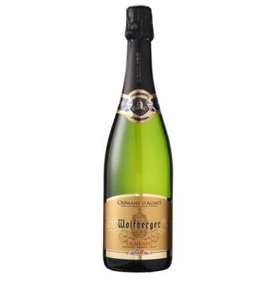 Crémant demi-sec AOP d'Alsace 12°, Wolfberger (75 cl)
