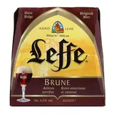 Pack de bière brune d'abbaye 6.5°, Leffe (6 x 25 cl)