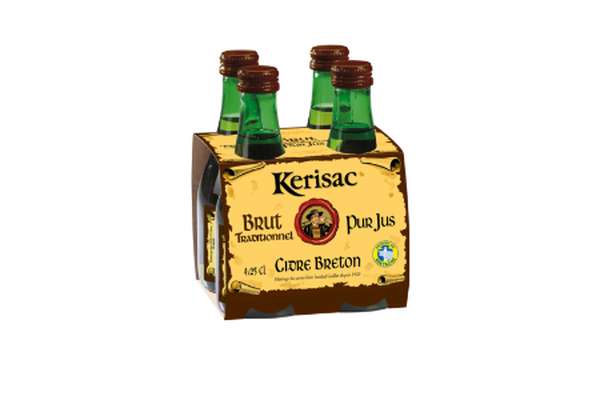 Cidre breton brut traditionnel, Kerisac (25 cl x 4)