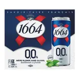 Pack de bière blonde 0° sans alcool, 1664 (6 x 33 cl)