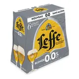 Pack de bière blonde 0° sans alcool, Leffe (6 x 25 cl)