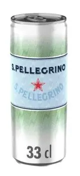Eau minérale naturelle gazeuse, San Pellegrino (33 cl)