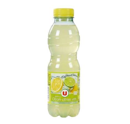 Eau de source aromatisée citron citron vert, U (50 cl)