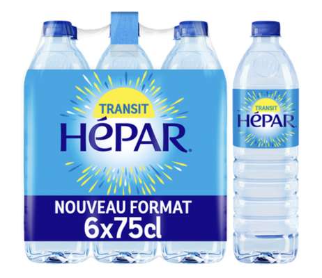 Pack d'eau minérale naturelle Hépar (6 x 75 cl)