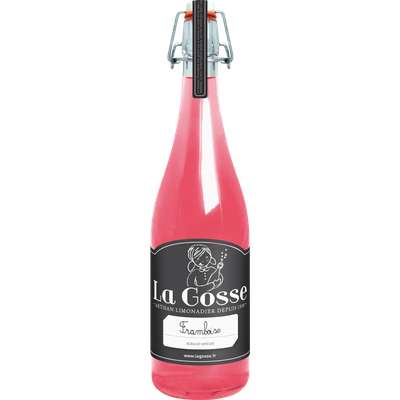 Limonade artisanale à la framboise, La Gosse (75 cl)