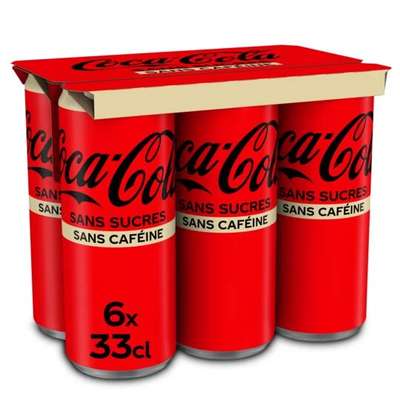 Pack de Coca Cola Zero sans caféine (6 x 33 cl)