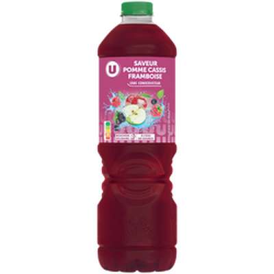 Boisson aux jus de de pommes, cassis et framboise, U (2 L)