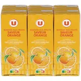 Boisson à base de jus concentré saveur Orange, U (6 x 20 cl)