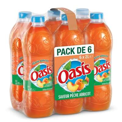 Pack d'Oasis Pêche Abricot (6 x 2 L)