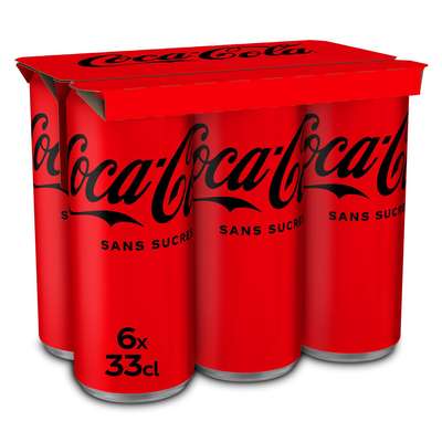 Pack de Coca-Cola Zéro sans sucres (6 x 33 cl)