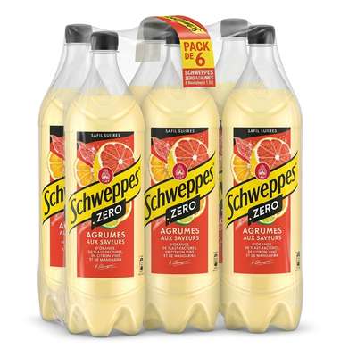 Pack de Schweppes Agrum'Zero (6 x 1,5 L)