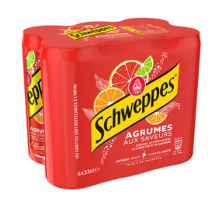 Pack de Schweppes Agrum' (6 x 33 cl)