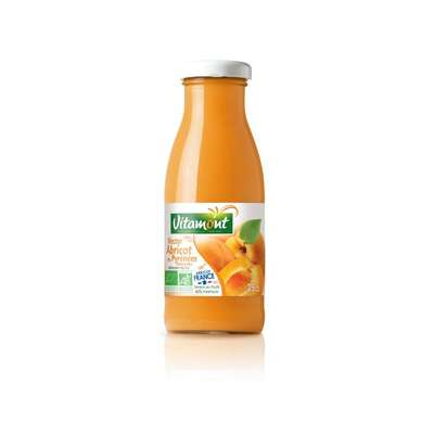 Mini nectar abricot des Pyrénées Orientales BIO, Vitamont (25 cl)