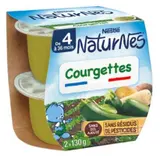 Courgettes - dès 4/6 mois, Naturnes Nestlé (2 x 130 g)