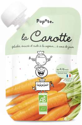 Gourde La Carotte - dès 6 mois, Popote (120 g)