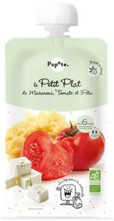 Gourde Le Petit plat de Macaroni, tomate & Feta - dès 6 mois, Popote (180 g)