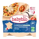 Assiette menu bonne nuit aubergines façon parmigiana BIO - dès 15 mois, Babybio (260 g)