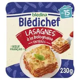 Blédichef lasagnes à la bolognaise - dès 15 mois, Blédina (230 g)