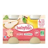 Petit pot poire de Provence BIO - dès 4 mois, Babybio (2 x 130 g)
