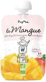 Gourde Mangue BIO - dès 4/6 mois, Popote (120 g)
