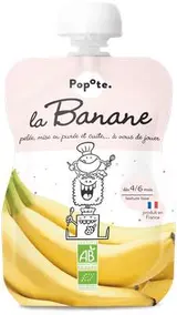 Gourde Banane BIO - dès 4/6 mois, Popote (120 g)