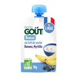 Brassé banane, myrtille BIO - dès 6 mois, Good Goût (90 g)