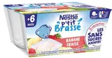 P'tit brassé fraise/banane sans sucre ajouté dès 6 mois, Nestlé (4 x 90 g)
