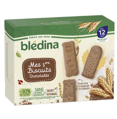 Biscuits bébé chocolatés dès 12 mois, Blédina (150 g)