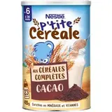 P'tite céréales complètes et cacao dès 6 mois, Nestlé (415 g)