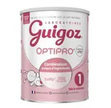 Lait 1er âge Optipro poudre de 0 à 6 mois, Guigoz (830 g)
