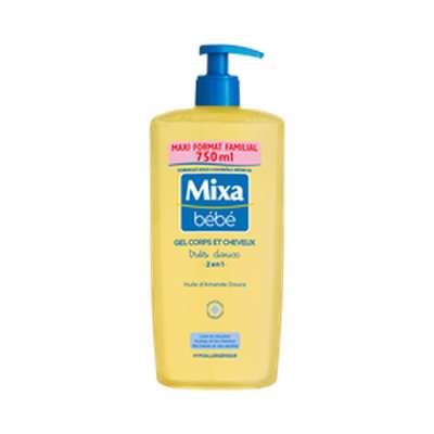 Gel douche très doux corps et cheveux, Mixa (750 ml)