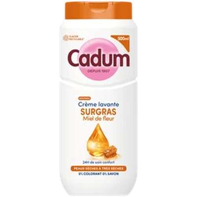 Crème lavante surgras miel de fleurs, Cadum (500 ml)