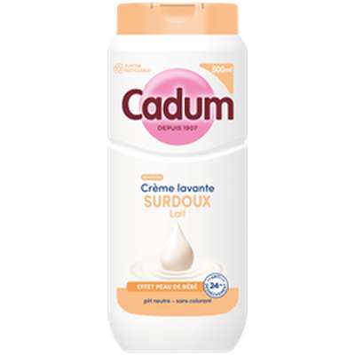 Crème lavante surdoux lait, Cadum (500 ml)