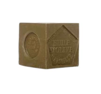 Cube de savon de Marseille à l'olive non filmé, La Corvette (300 g)