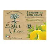 Savon extra doux verveine citron, Petit Olivier (2 x 100 g)